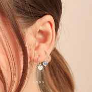 [Mã FASKT4 giảm 10K đơn 50K] Khuyên Minimalist treo charm S925 LANN